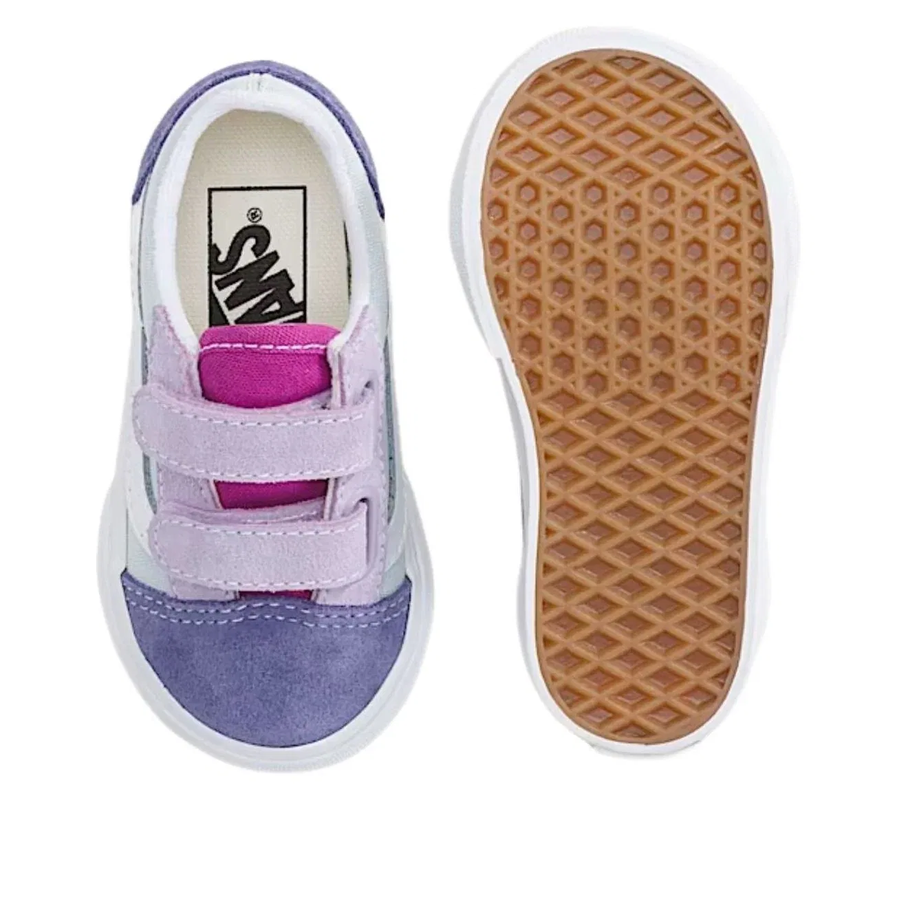 Кеды Vans Old Skool V 'Blue Pink Purple' VN000Z9TBMB, фиолетовый — фото 3