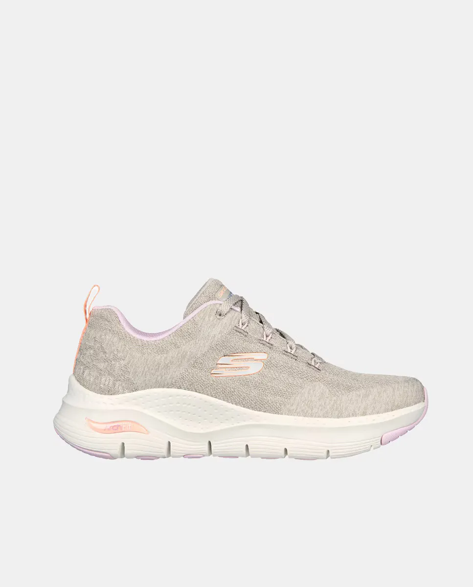 

Женские низкие кроссовки Arch Fit из трикотажной сетки Skechers, цвет Topo