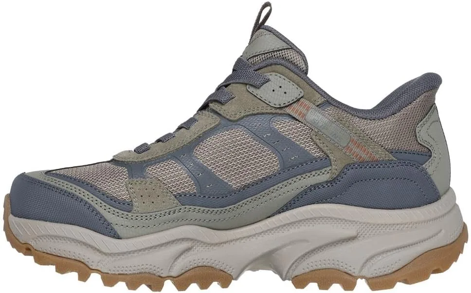 Мужские слипоны Skechers Vigor, серый/оливковый — фото 4