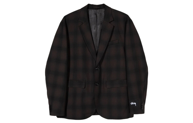 

Однобортный блейзер Stüssy Stussy, черный