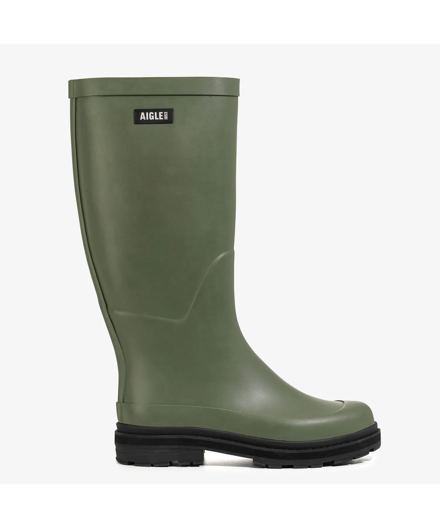 Мужские резиновые сапоги AIGLE оливковые