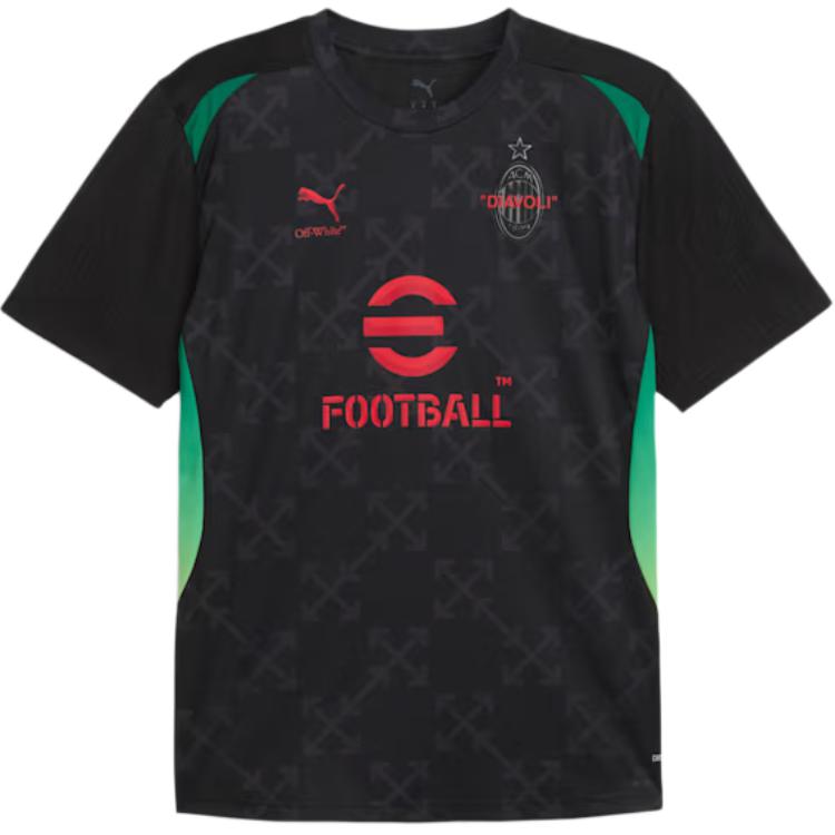 

PUMA Футболка Prepartido для мужчин Ac Milan X OFF WHITE