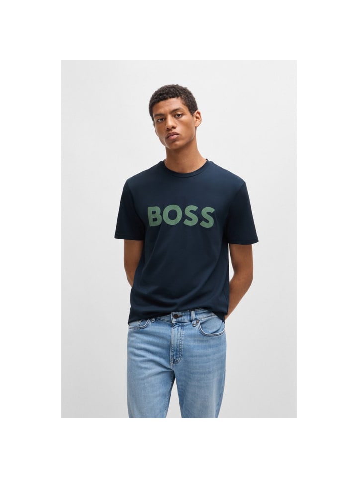 

Футболка BOSS, морской