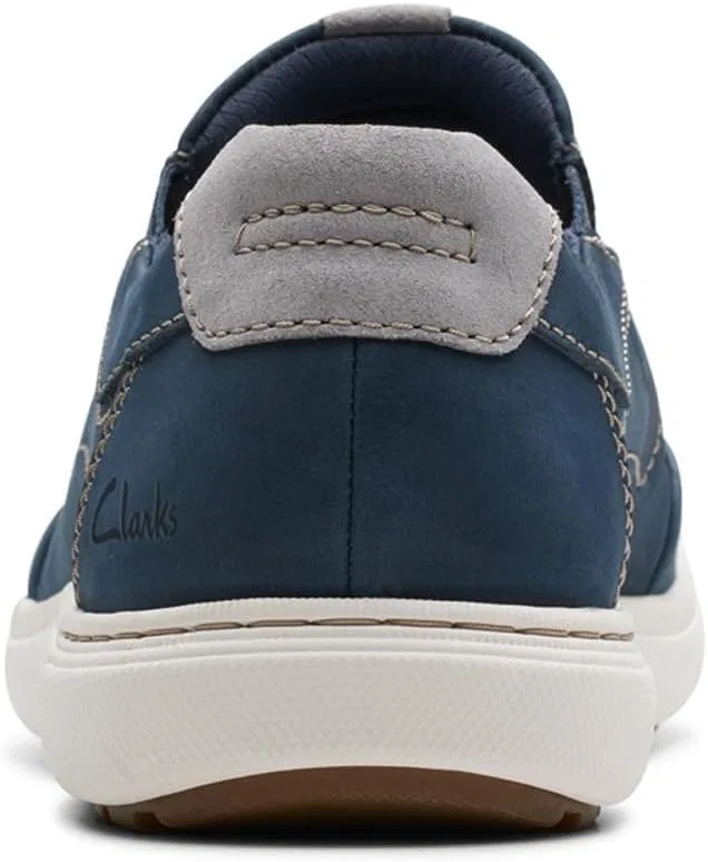 Лоферы мужские Clarks, синяя замша — фото 4