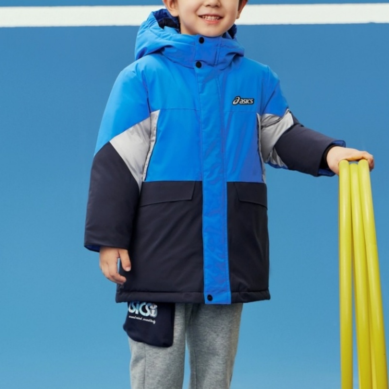 ASICS Пуховик Sports Performance FW24 темно-синий для детей 3-7 лет — фото 4