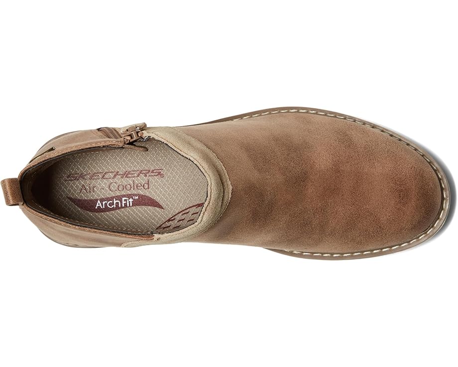 Ботильоны женские SKECHERS Mojave из кожи и замши, коричневый — фото 2
