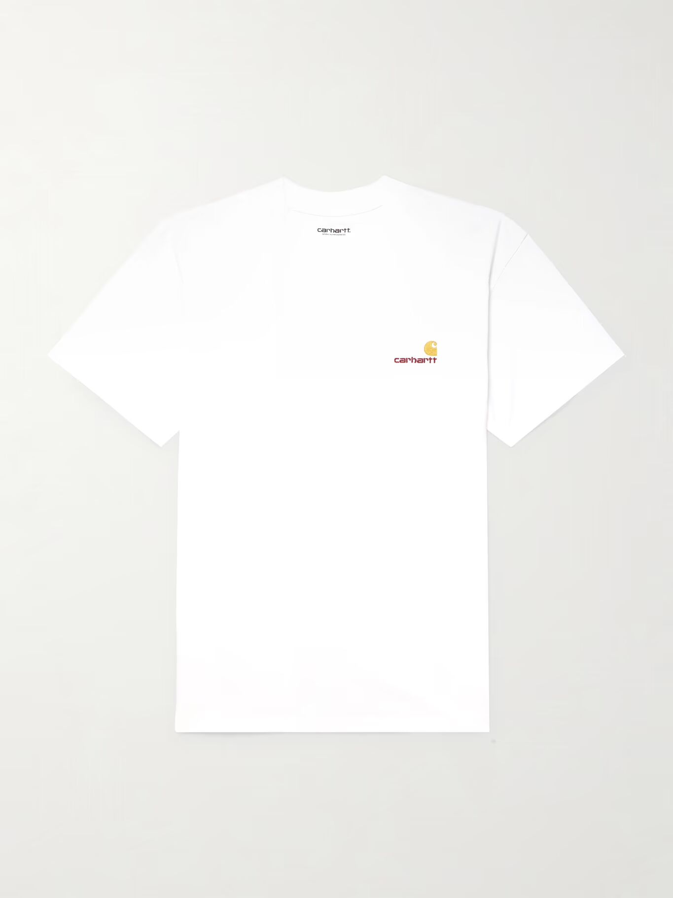 

Футболка из органического хлопкового джерси с вышитым логотипом American Script CARHARTT WIP, белый