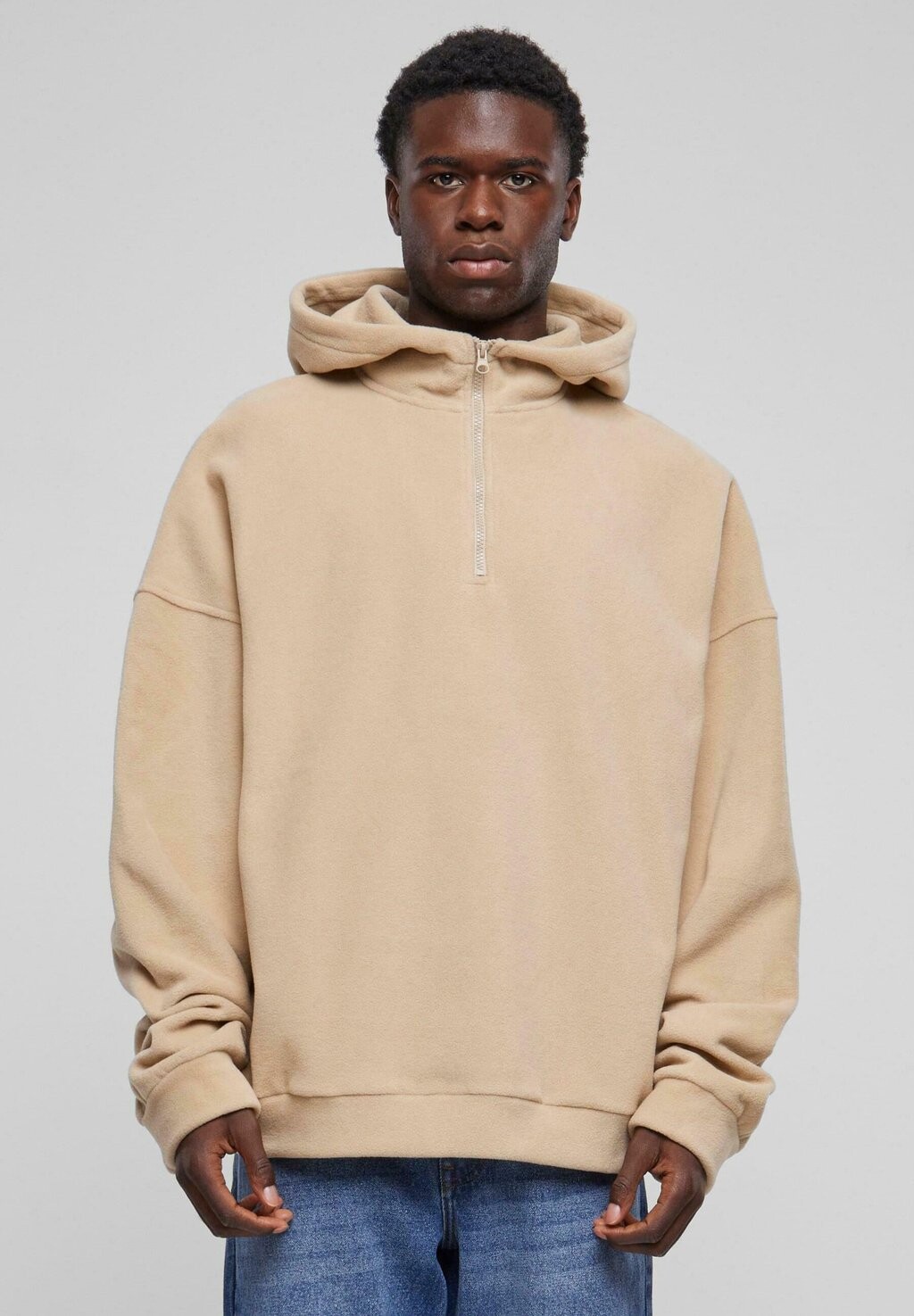 

Флисовая толстовка Half Zip Urban Classics, цвет wetsand