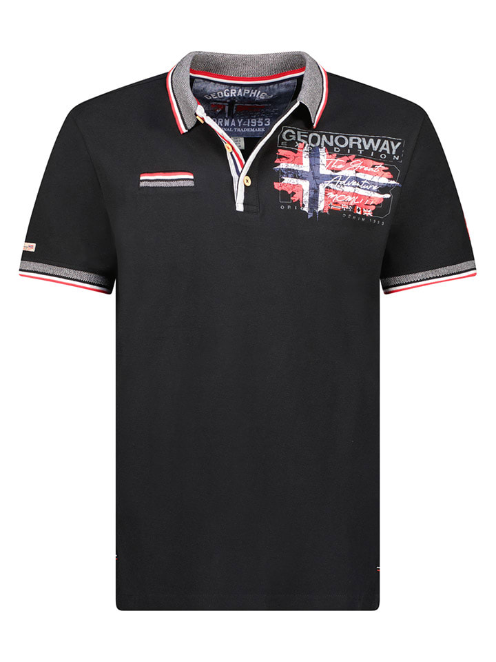 

Футболка поло Krusty Geographical Norway, черный
