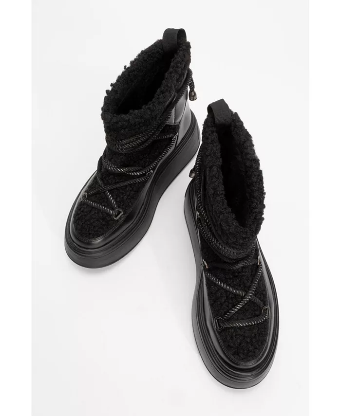Ботинки Dila с меховой подкладкой (женские) Prologue Shoes, черный — фото 2