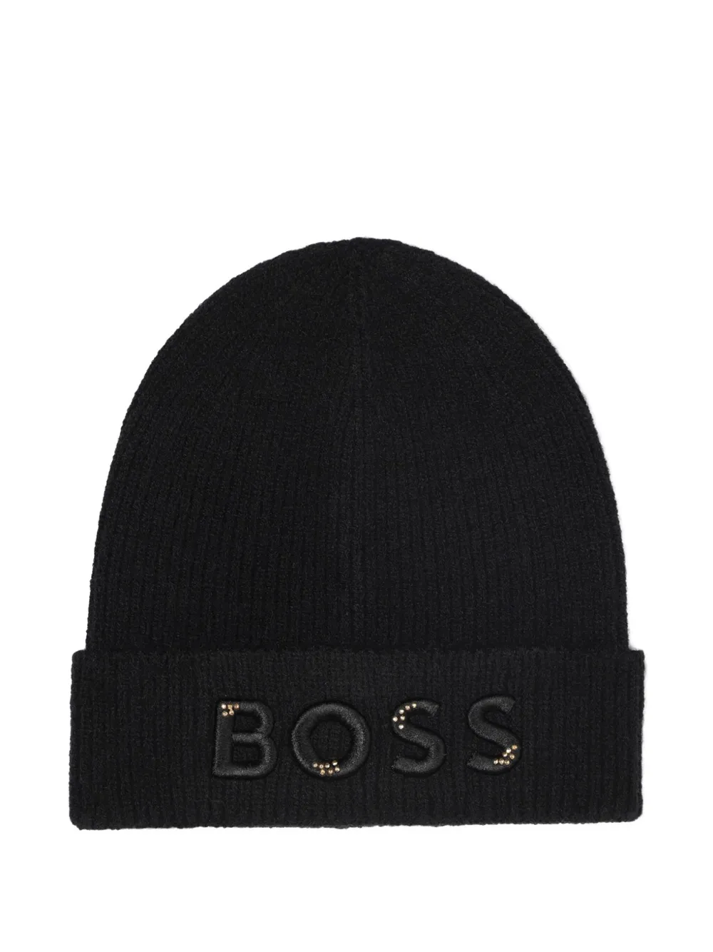 

Шапка бини в рубчик BOSS Kidswear, черный