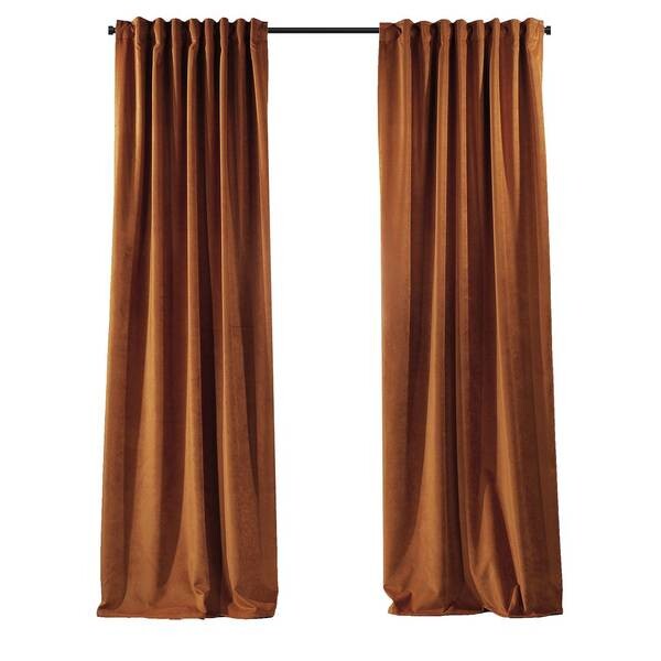 

Бархатная штора Puude Home Design 140375, 25x1x140 см, оранжевый