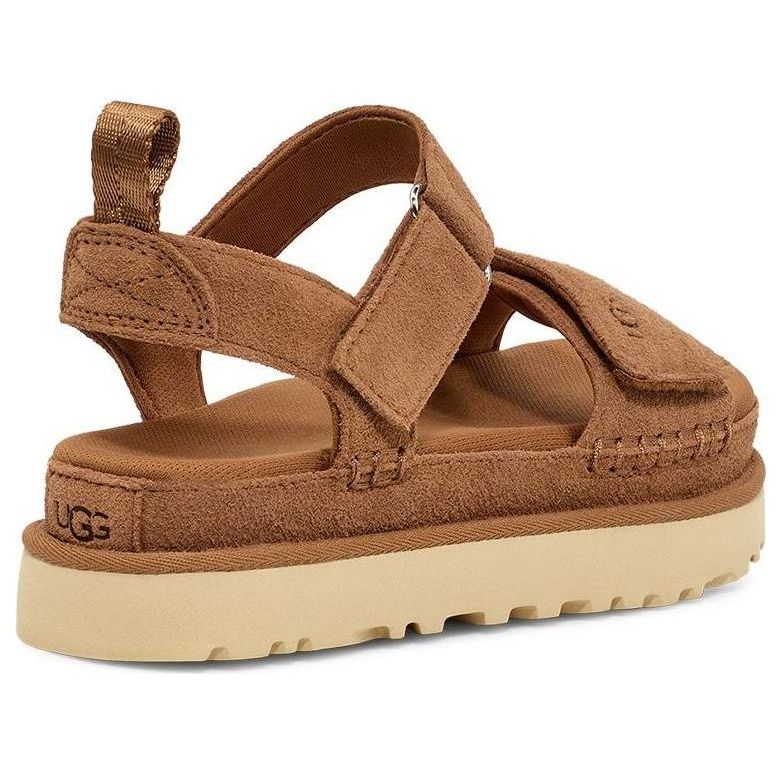 Сандалии (WMNS) UGG Goldenstar Platform Sandal 'Chestnut', желто-коричневый — фото 4
