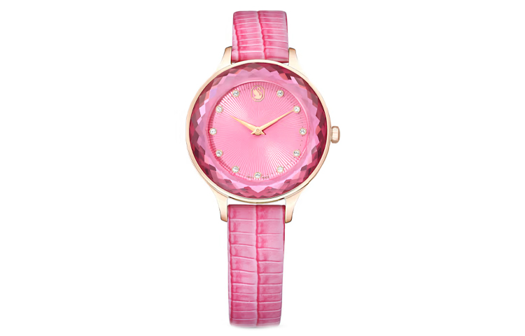 

Swarovski Коллекционные наручные часы с кварцевым механизмом, кожаным ремешком, белым циферблатом, женские, 5650030