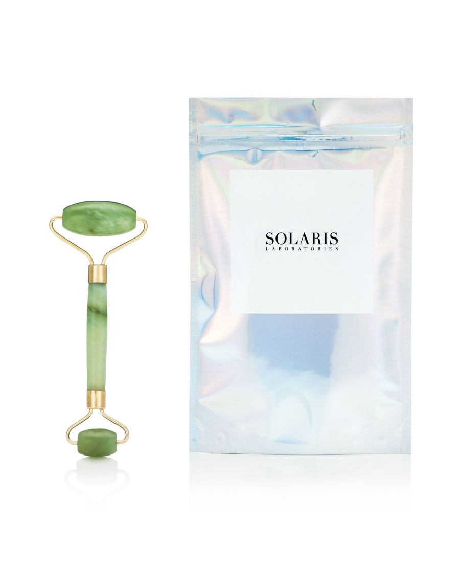 Нефритовый массажный ролик для лица Solaris Laboratories NY, зеленый — фото 2