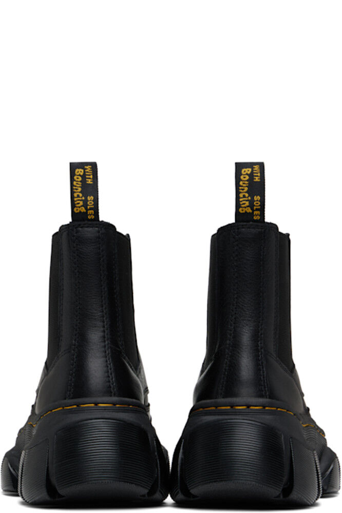 Черные кожаные ботинки челси DXML на молнии Dr. Martens — фото 2