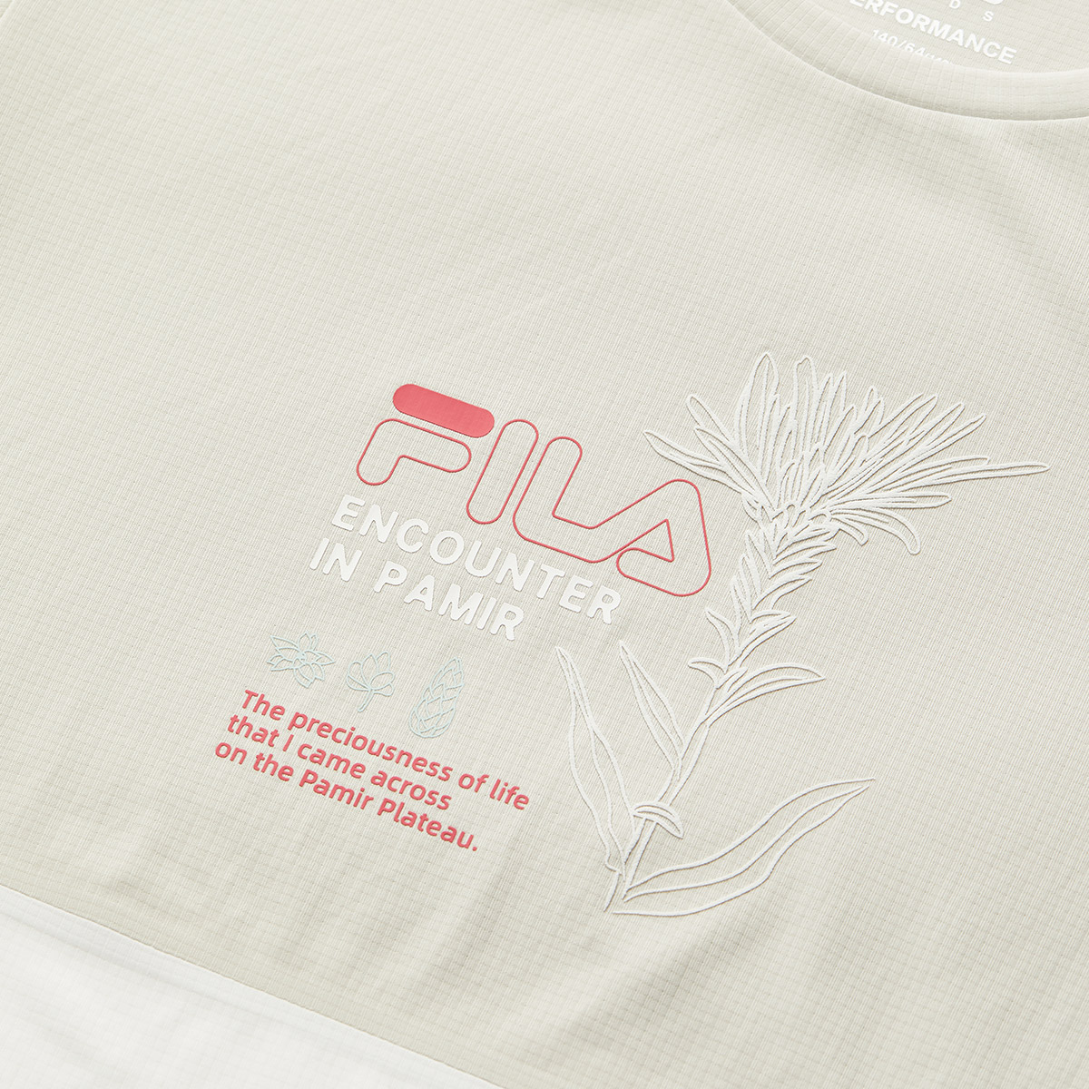 Футболка beige satin для подростков FILA KIDS, Cornsilk — фото 4