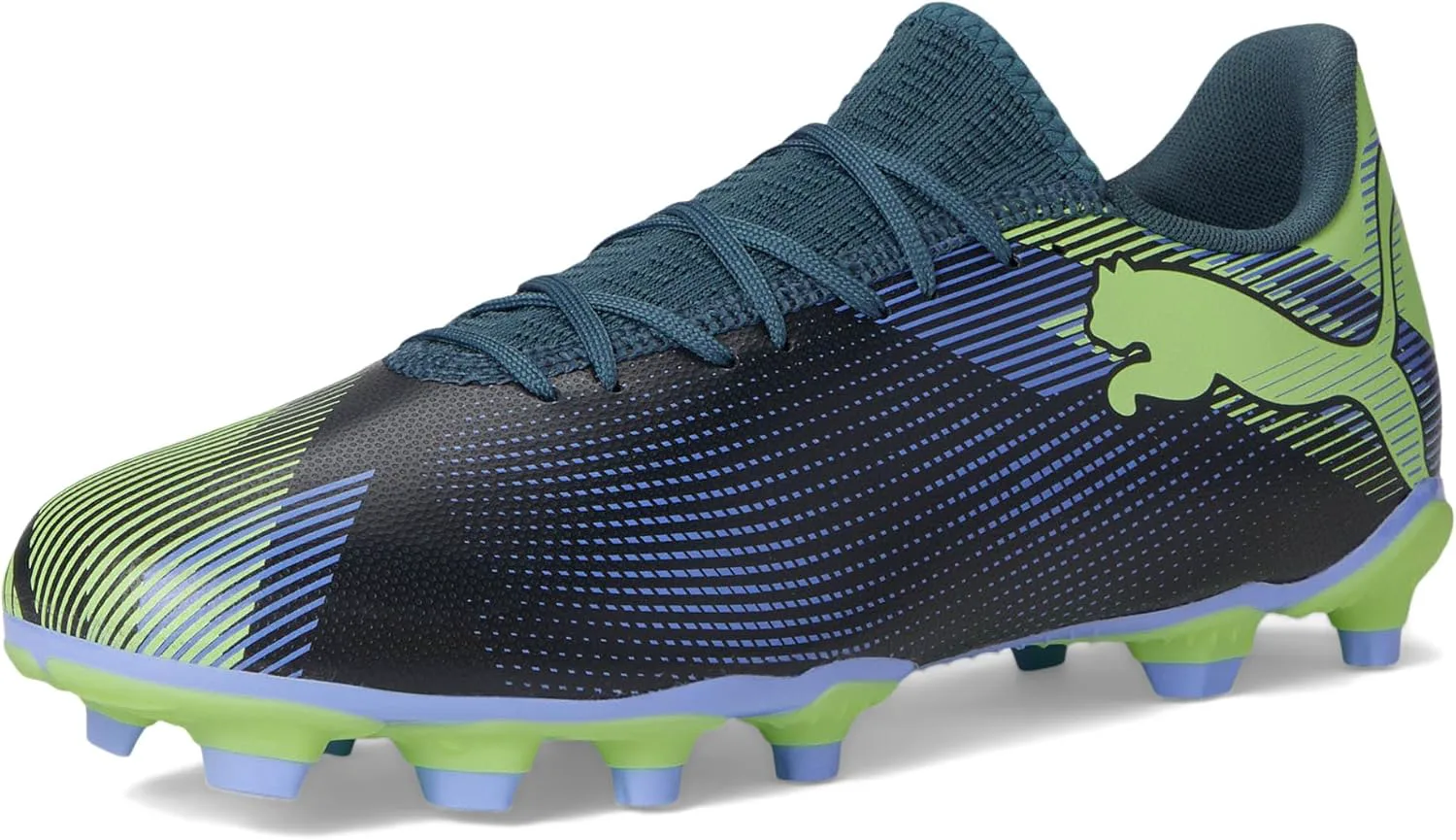 Футбольные бутсы Puma Men's Future 7 Play Firm для искусственного газона, серый/фиолетовый/белый — фото 3