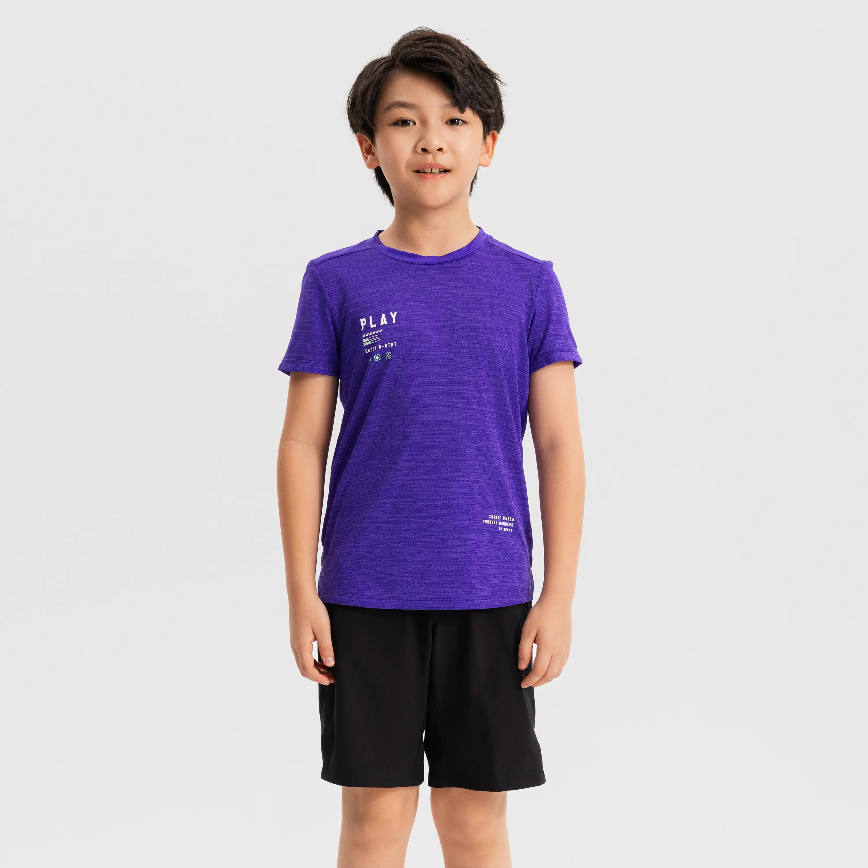 

Детская дышащая футболка для спорта Domyos