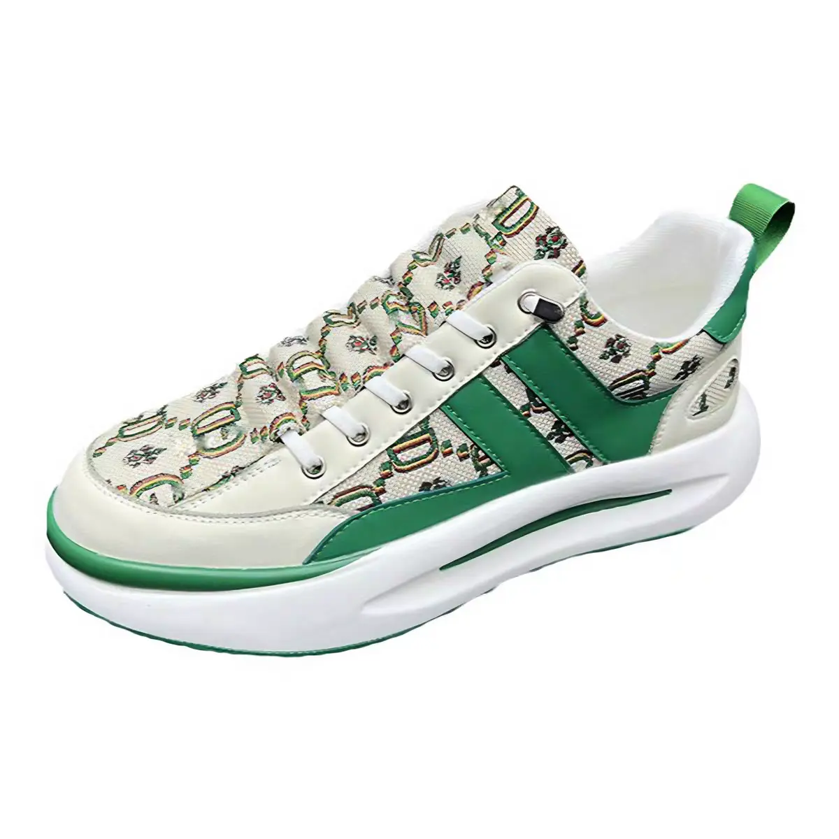 

Низкие повседневные туфли мужские ZUOSAISI, White Green