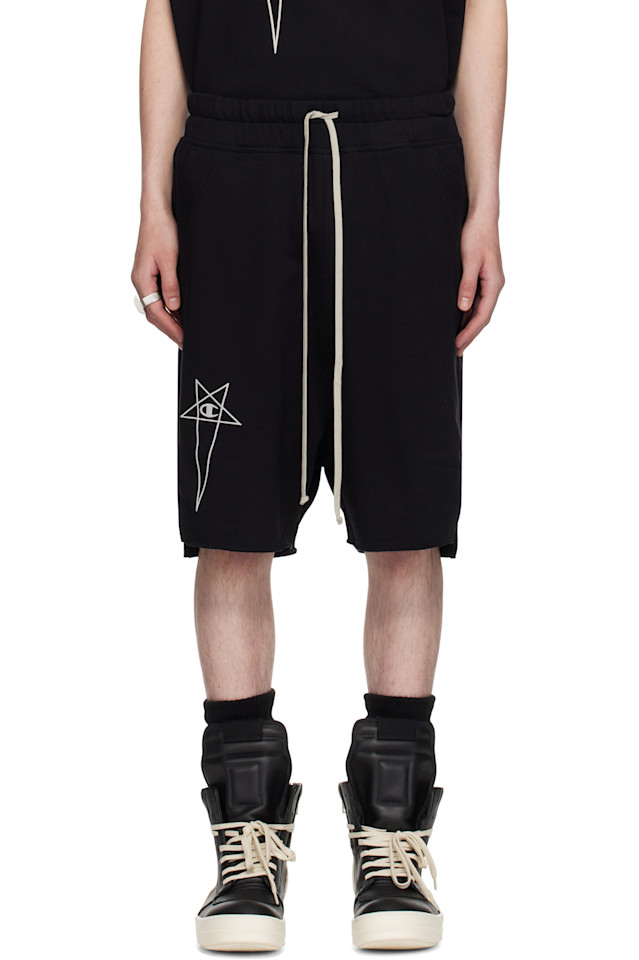 

Шорты Champion Edition с фаской Rick Owens, черный