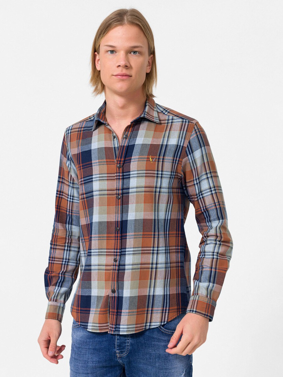 

Рубашка обычного кроя на пуговицах By Diess Collection, синий