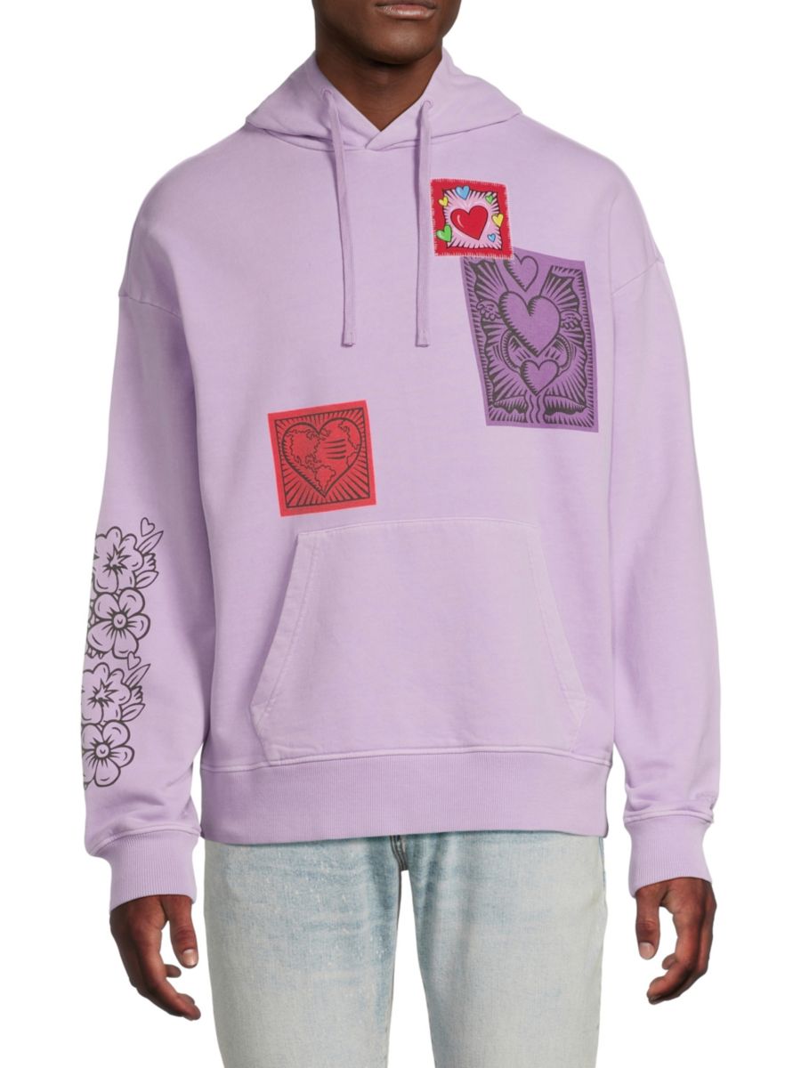

Толстовка с принтом Burton Morris Scotch & Soda, цвет Dark Pink Purple Multi