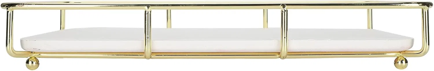 Поднос для косметики из акрила и металла Jinlorion 31.9x20.3x4.8 см — фото 3