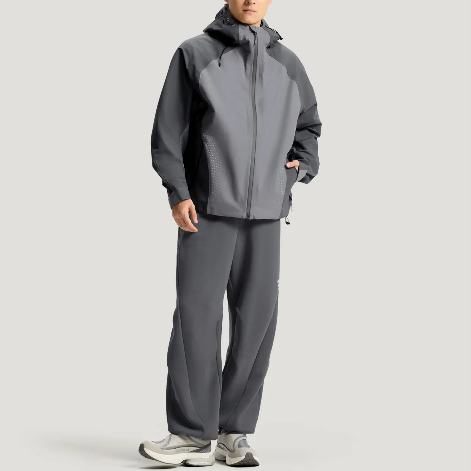 FOS FW25 Вязаные спортивные штаны мужские Adidas, темно серый — фото 4