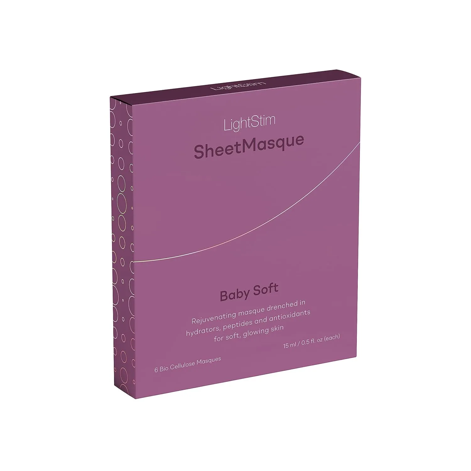 Маска для лица Lightstim — SheetMasque Rejuvenating, дышащая биоцеллюлозная , насыщенная увлажнителями, пептидами и, 170.1 г
