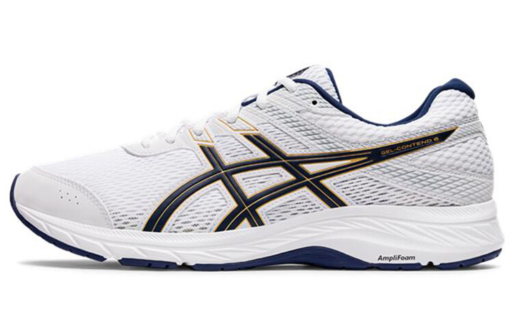 

Кроссовки для бега Gel-Contend 6 мужские с низким верхом белые/черные Asics