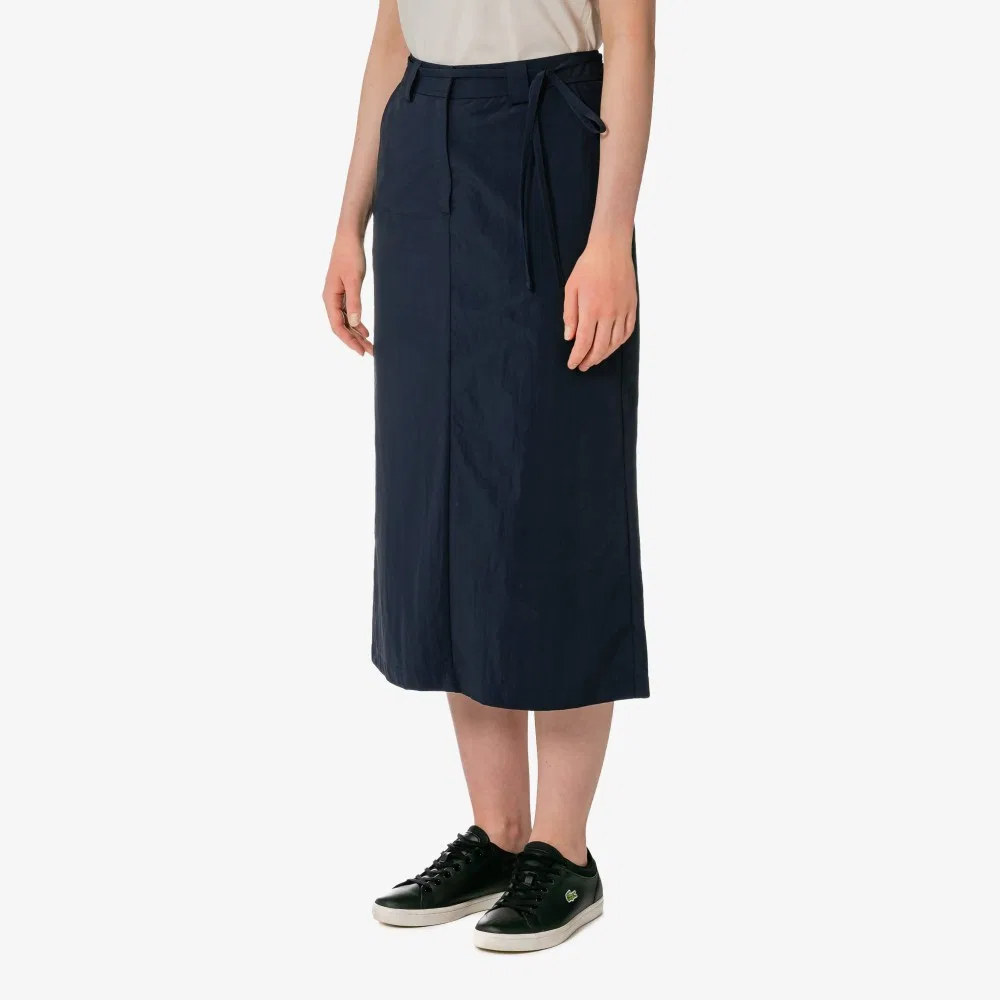 Юбка Lacoste H-силуэта, темно-синяя — фото 3