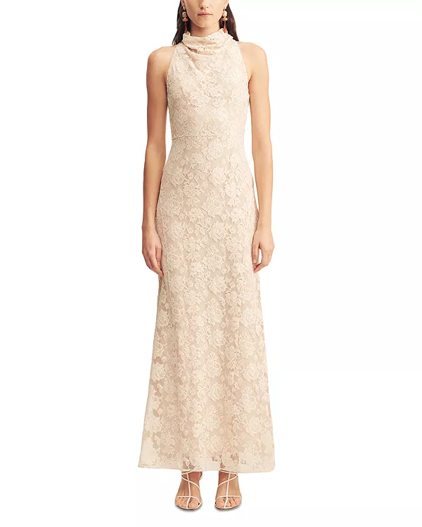 

Кружевное макси-платье Пресли Shona Joy, желтый