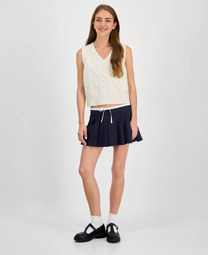 

Юношеская плиссированная юбка-шорты Celebrity Pink, синий