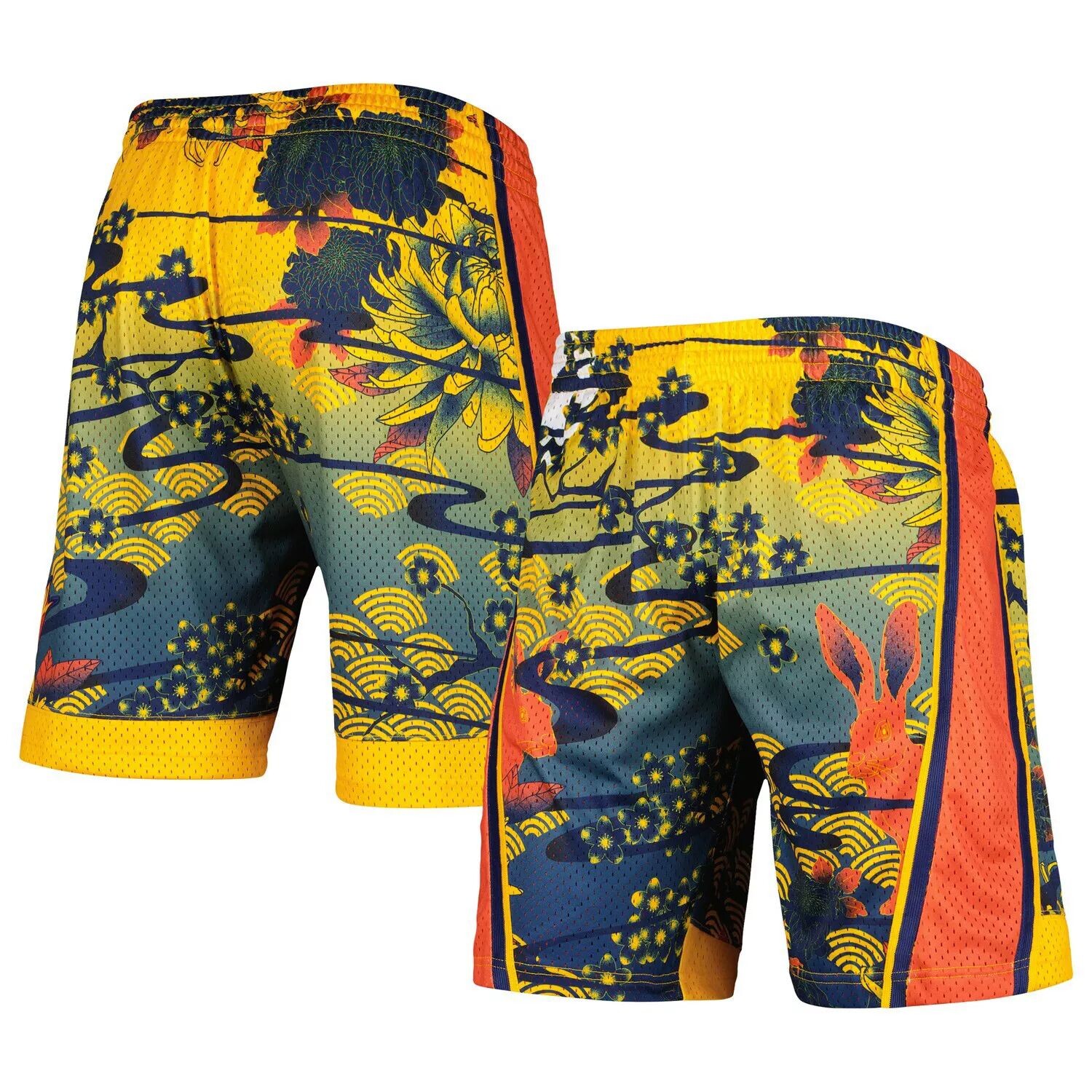 

Мужские шорты Mitchell & Ness Gold Golden State Warriors Lunar New Year Swingman