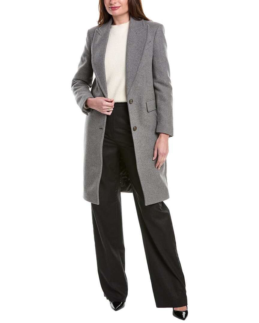 

Пальто из шерсти Melton Chesterfield от Michael Kors Collection, серый