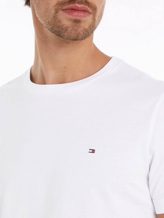 Однотонная футболка обычной посадки Tommy Hilfiger, белый — фото 3