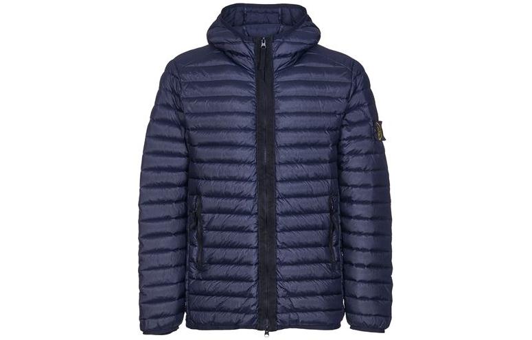 

Куртка-пуховик на молнии STONE ISLAND, синий/черный