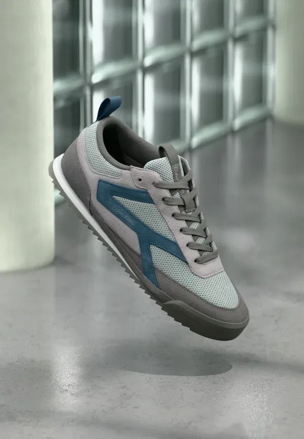 Кроссовки Pro runner trainers Calvin Klein, гранитный серый/формальный серый/темно-синий бирюзовый
