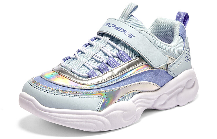 Детские кроссовки Unicorn Storm GS Low-top Синие/фиолетовые Skechers — фото 3