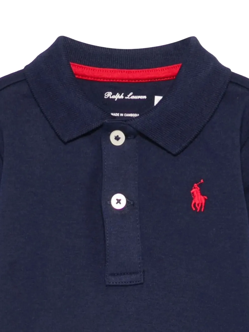 Боди с вышивкой в виде пони Polo Polo Ralph Lauren Kids, синий — фото 3