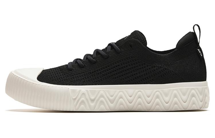 

Кроссовки ANTA Flyknit Skateboarding Shoes Men Low-top Black, черный