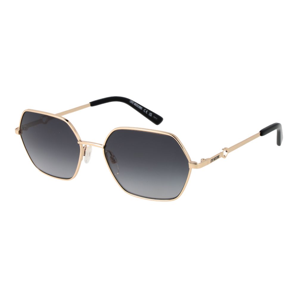 

Золотые женские солнцезащитные очки Love Moschino, Gold