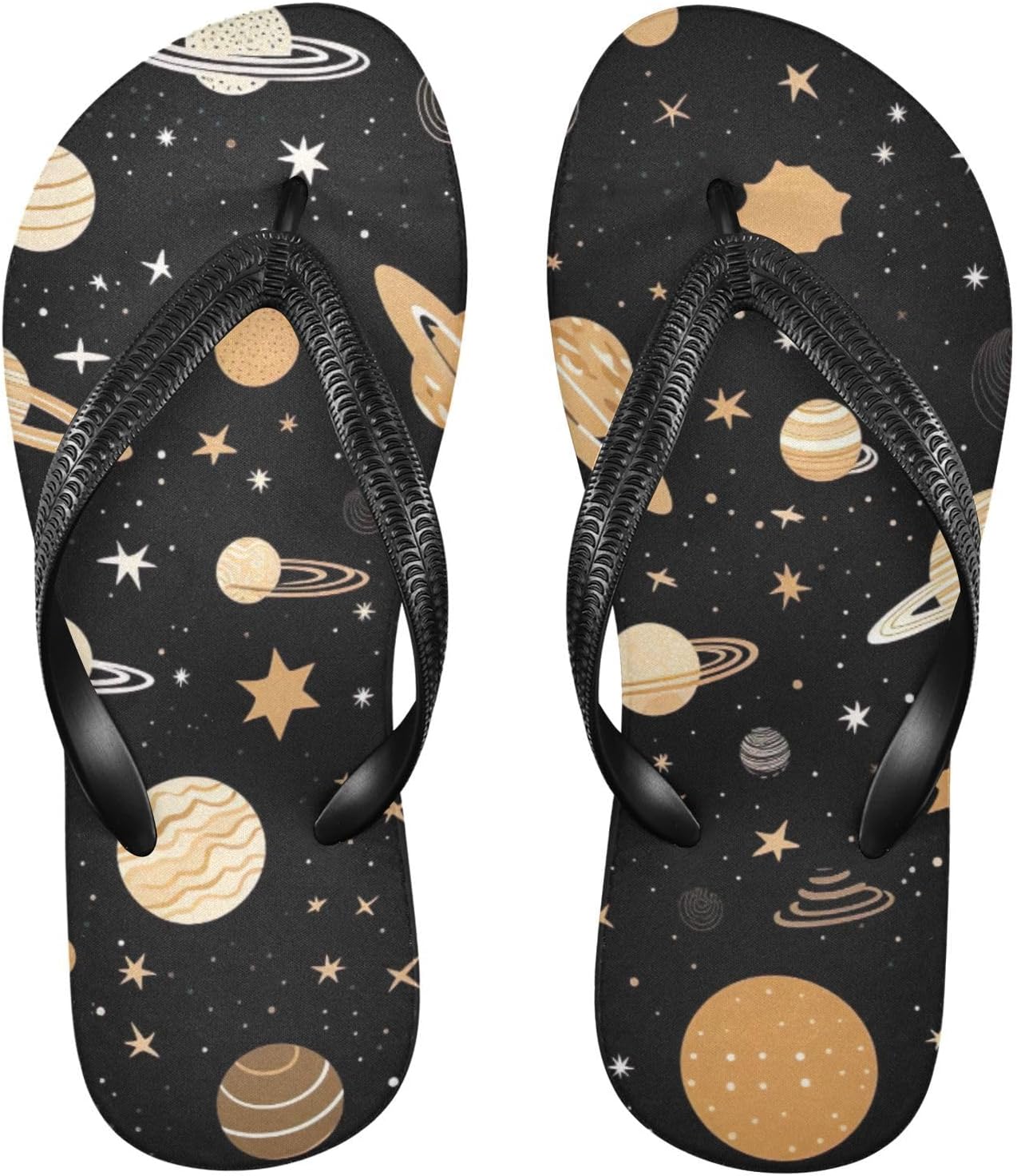

Женские и мужские летние пляжные шлепанцы Space Planet Galaxy, повседневные сандалии для душа Kfbe