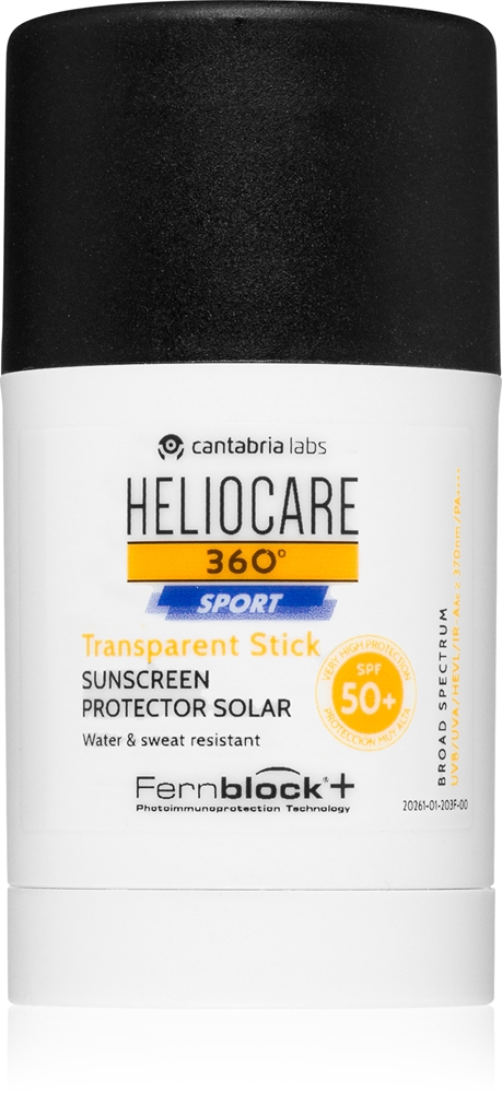 

360° спортивный прозрачный карандаш с солнцезащитным эффектом SPF 50+ Heliocare, 25 гр