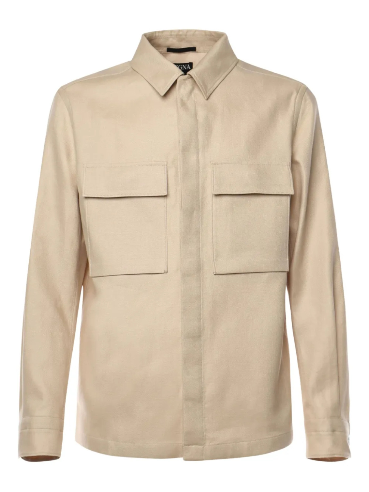 

Рубашка Oasi Lino Zegna, нейтральный