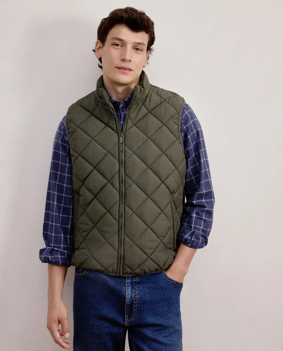 

Мужской жилет с ромбами Dustin, зеленый