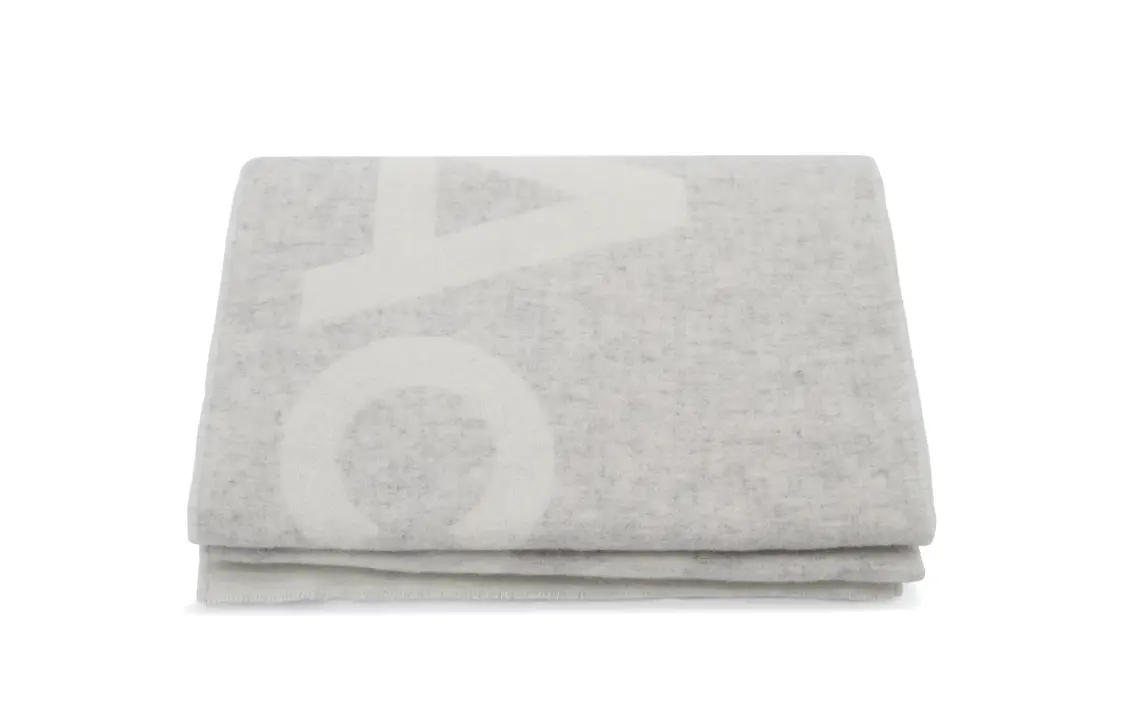 

Acne Studios Джаккардовый шарф с логотипом, Gray