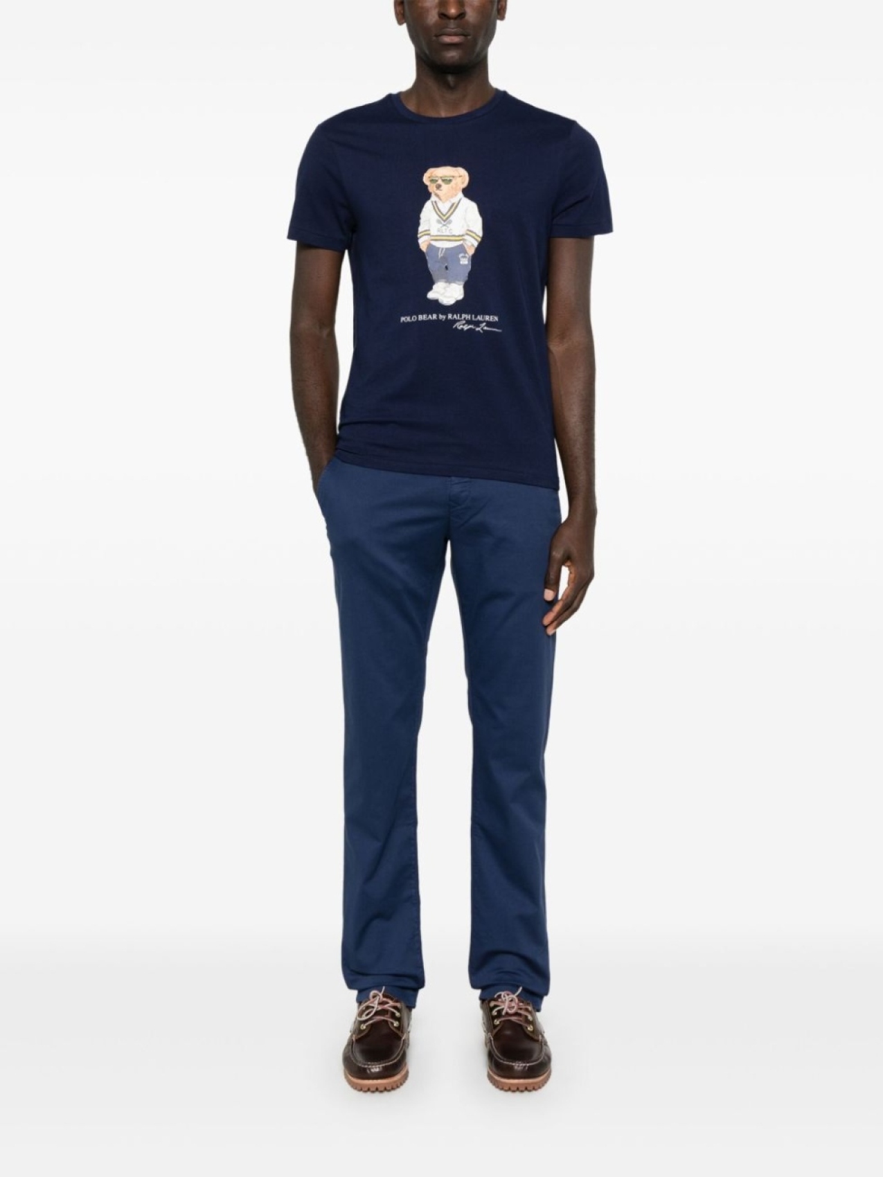 Polo Ralph Lauren футболка с принтом Polo Bear, синий — фото 2