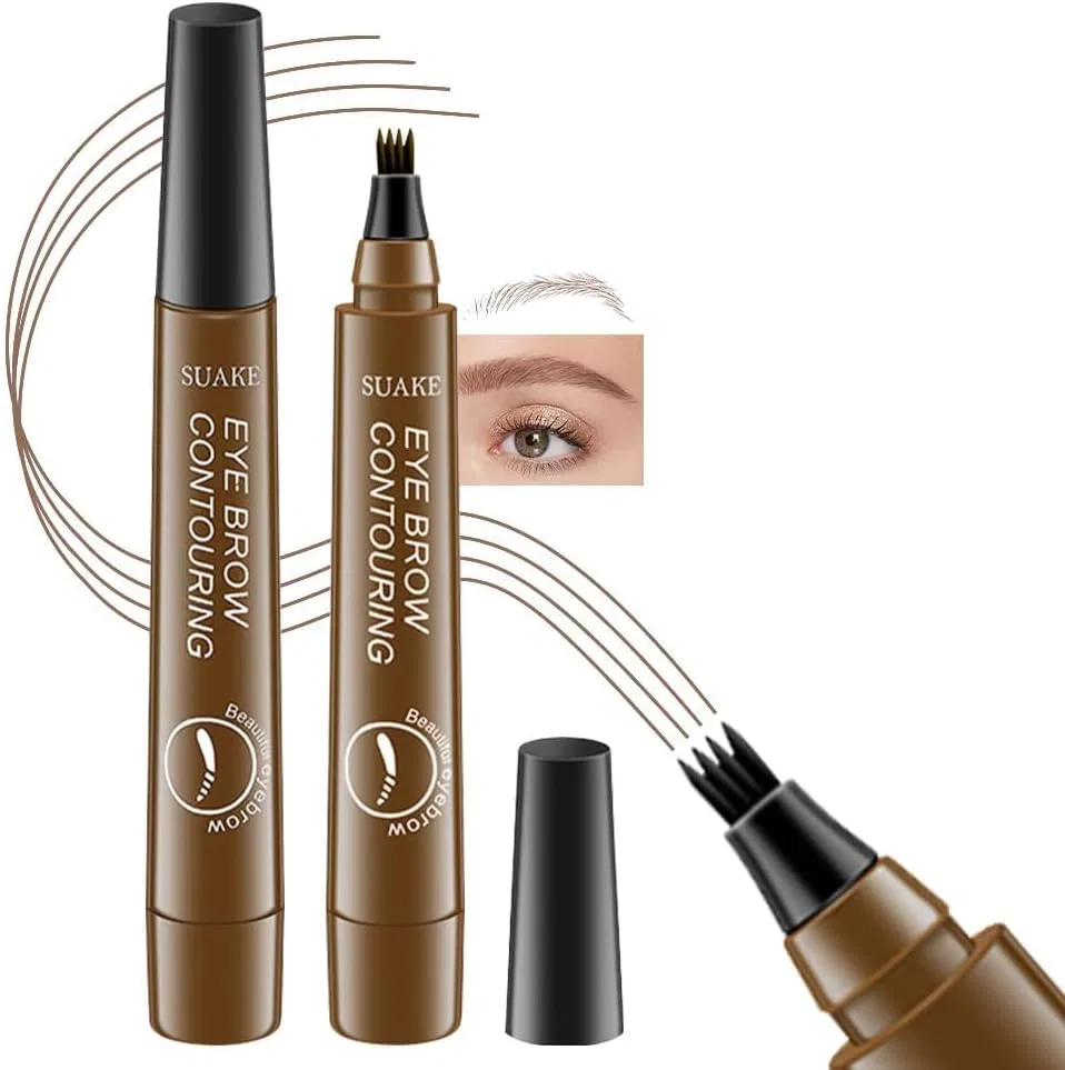 Карандаш для бровей Gecomo водостойкий 4-точечный наконечник, 5 г, 01 Light Brown